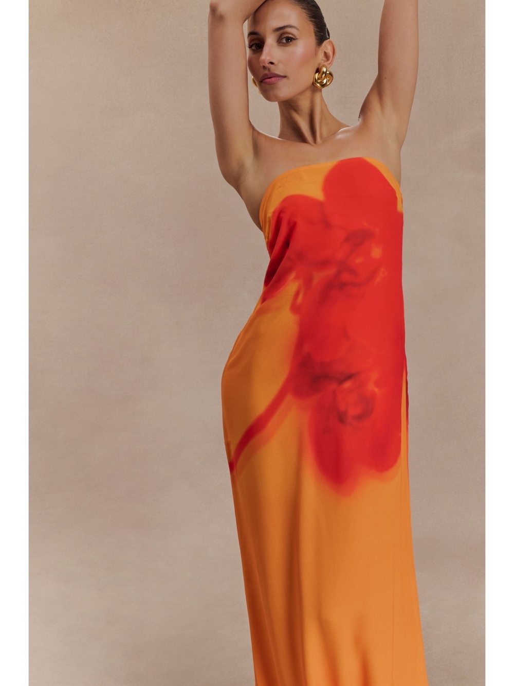 Meshki Floral Orchid Gown - Picture 3 of 10